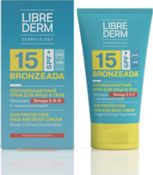 Bronzeada солнцезащитный крем spf15 с омега 3-6-9 и термальной водой, 150 мл librederm
