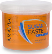 Сахарная паста для шугаринга легкая средней консистенции aravia professional