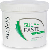 Сахарная паста для шугаринга тропическая средней консистенции aravia professional