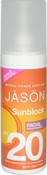 Натуральное солнцезащитное средство для лица spf20, jason