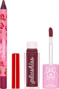 Набор суперлёгких матовых помад и карандашей для губ Mini Plushies & Liner Dark, 1х0,8мл, 1х1,5мл - Lime Crime