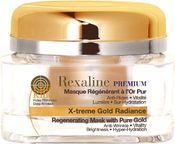 Антивозрастная омолаживающая маска для лица с частицами золота, 50 ml - Rexaline