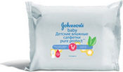 Детские влажные салфетки Pure JOHNSON'S BABY