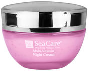 Омолаживающий ночной крем для лица с витаминами А, Е, Коэнзимом Q10 и минералами Мертвого моря, 50 м, SeaCare SeaCare