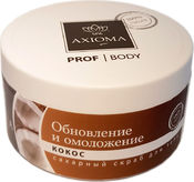 Сахарный скраб "Кокос - Обновление омоложение" для тела, 200 мл (Axioma)